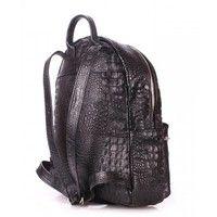 Міський рюкзак POOLPARTY Mini 6 л (mini - bckpck - leather - croco - black)