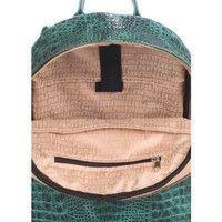 Міський рюкзак POOLPARTY Mini 6 л (mini - bckpck - leather - croco - green)