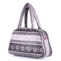 Жіноча стьобана сумка-саквояж POOLPARTY (ns2 - nordic - grey)