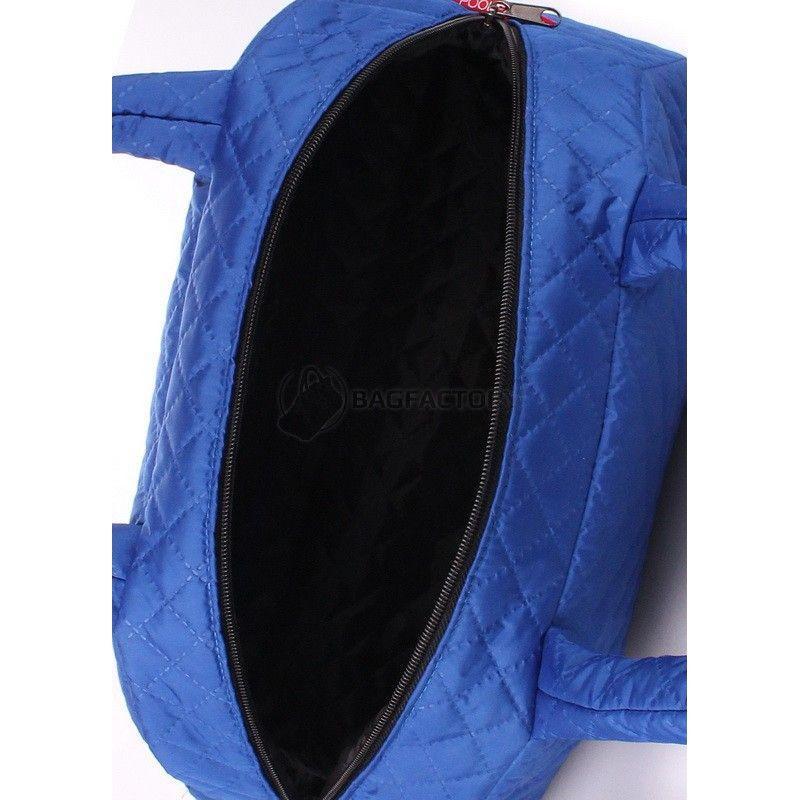 Жіноча стьобана сумка-саквояж POOLPARTY (ns4 - eco - brightblue)