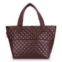 Жіноча стьобана сумка POOLPARTY (broadway - quilted - brown)