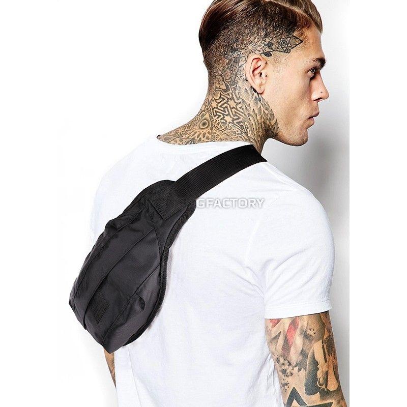 Чоловіча сумка на пояс POOLPARTY (bumbag - oxford - black)