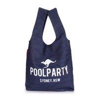 Жіноча коттонова сумка POOLPARTY (pool20 - jeans)