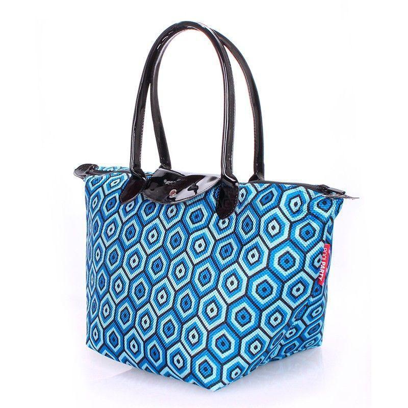 Жіноча сумка з клапаном POOLPARTY (pool80 - blue - cells)