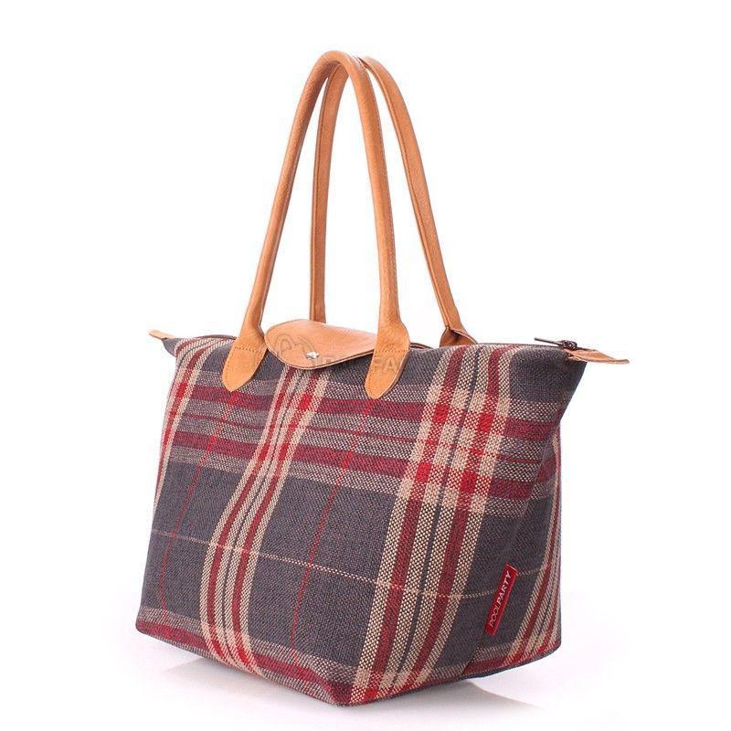 Жіноча вельветова сумка з клапаном POOLPARTY (pool - 80 - plaid)