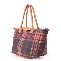 Жіноча вельветова сумка з клапаном POOLPARTY (pool - 80 - plaid)