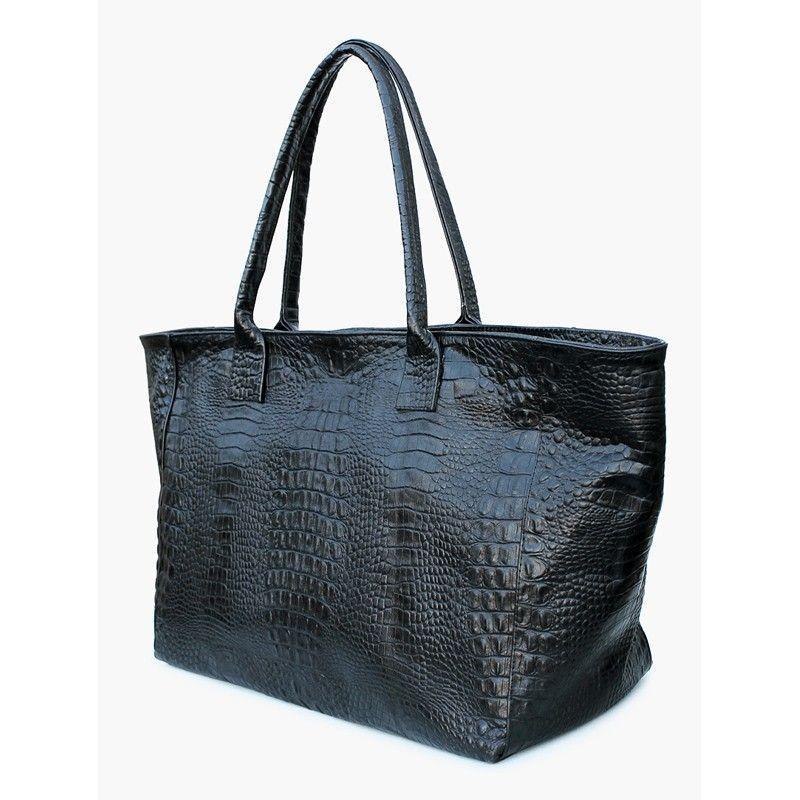 Жіноча шкіряна сумка POOLPARTY Desire (poolparty - desire - croco - black)