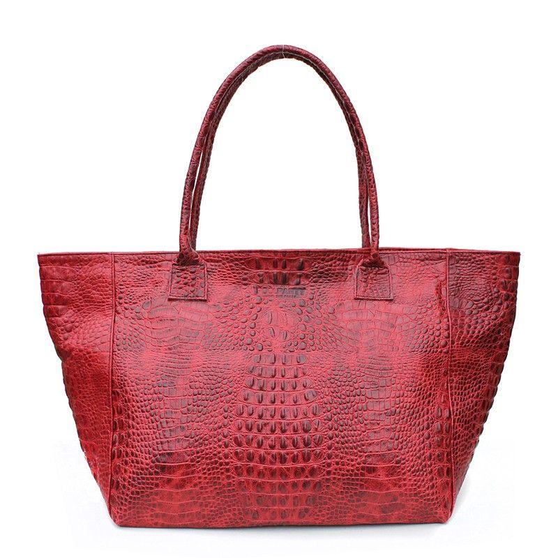 Жіноча шкіряна сумка POOLPARTY Desire (poolparty - desire - croco - red)