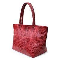 Жіноча шкіряна сумка POOLPARTY Desire (poolparty - desire - croco - red)