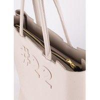 Жіноча шкіряна сумка POOLPARTY #22 (leather - number - 22 - beige)