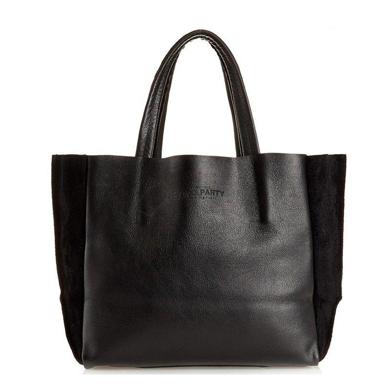 Жіноча шкіряна сумка POOLPARTY Soho (poolparty - soho - black - velour)