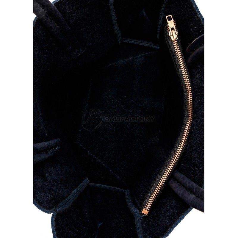 Жіноча шкіряна сумка POOLPARTY Soho (poolparty - soho - black - velour)