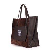 Жіноча шкіряна сумка POOLPARTY Soho (soho - insideout - brown - velour)