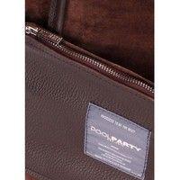 Жіноча шкіряна сумка POOLPARTY Soho (soho - insideout - brown - velour)