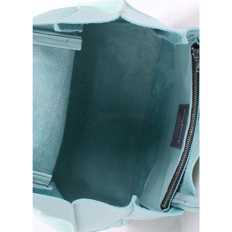 Жіноча шкіряна сумка POOLPARTY Soho (poolparty - soho - babyblue)