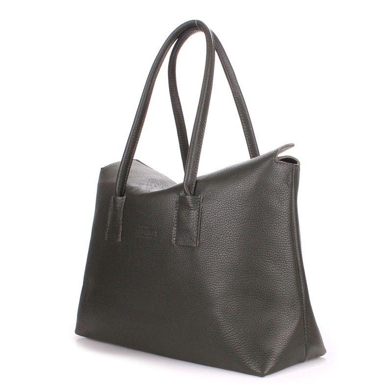 Жіноча шкіряна сумка POOLPARTY Sense (sense - khaki)