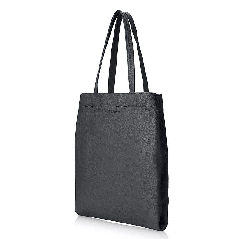 Жіноча шкіряна сумка POOLPARTY Daily Tote (daily - tote - black)