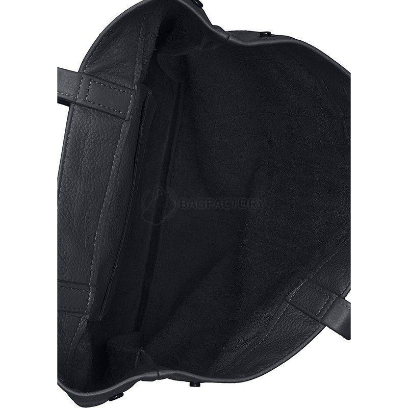 Жіноча шкіряна сумка POOLPARTY Daily Tote (daily - tote - black)