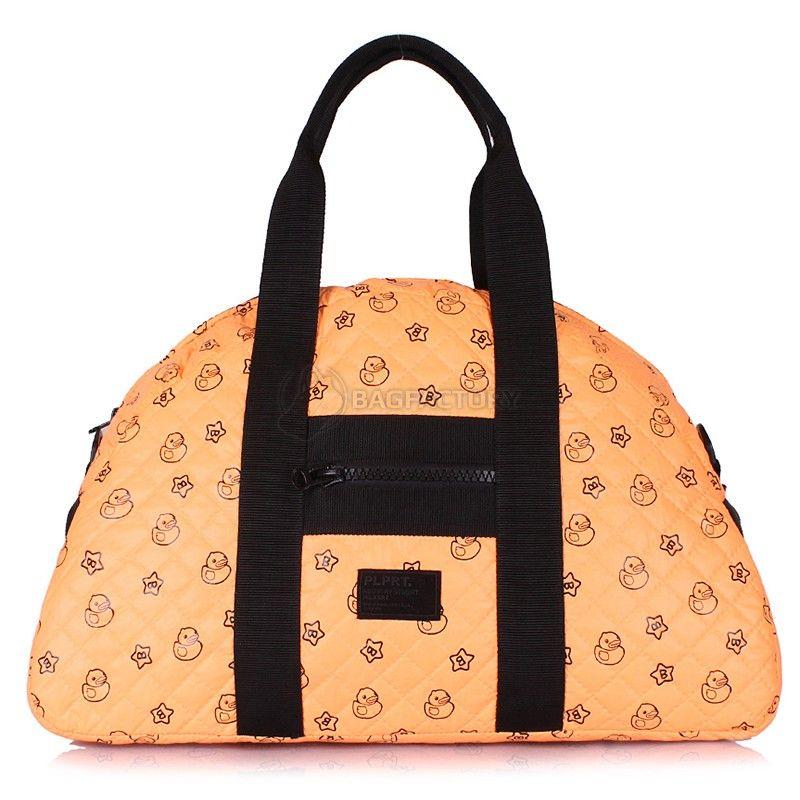 Жіноча стьобана сумка POOLPARTY Alaska (alaska - ducks - orange)