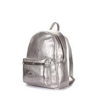 Міський шкіряний рюкзак POOLPARTY Xs 6 л (xs - bckpck - leather - silver)