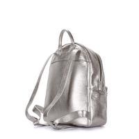 Міський шкіряний рюкзак POOLPARTY Xs 6 л (xs - bckpck - leather - silver)