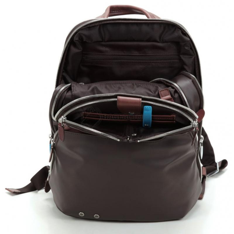 Міський рюкзак Piquadro COLEOS D.Brown 12л з чохлом і накидкою (CA2944OS_TM)