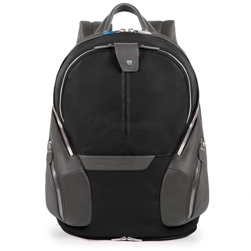 Міський рюкзак Piquadro COLEOS Black 13л з чохлом від дощу (CA3936OS_N)
