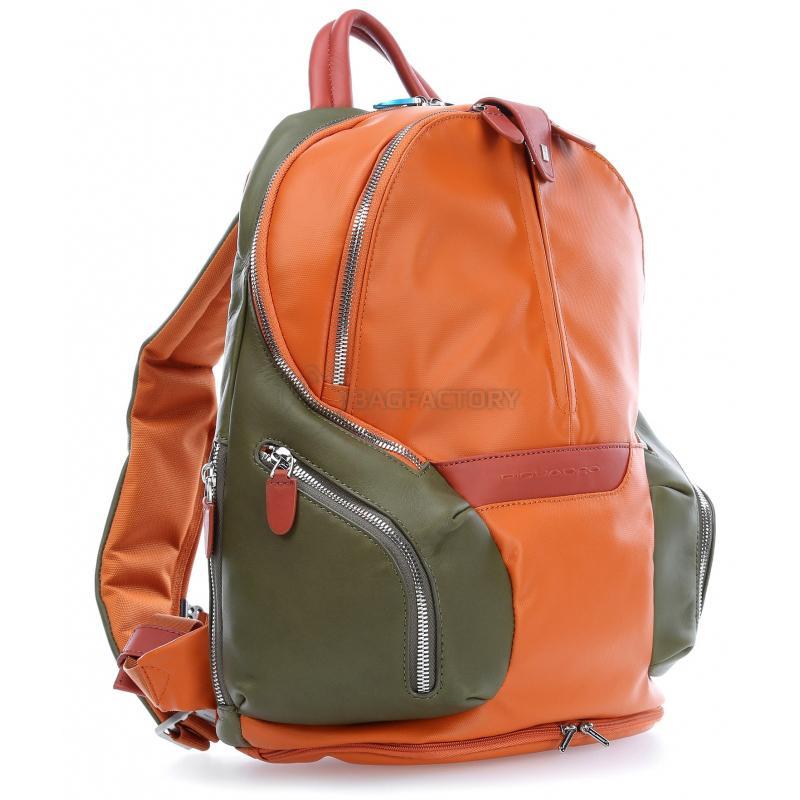 Міський рюкзак Piquadro COLEOS Orange 13л з чохлом від дощу (CA3936OS_AR)