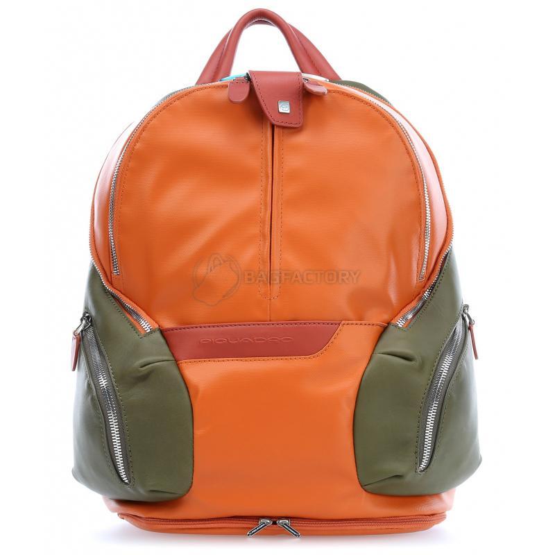 Міський рюкзак Piquadro COLEOS Orange 13л з чохлом від дощу (CA3936OS_AR)