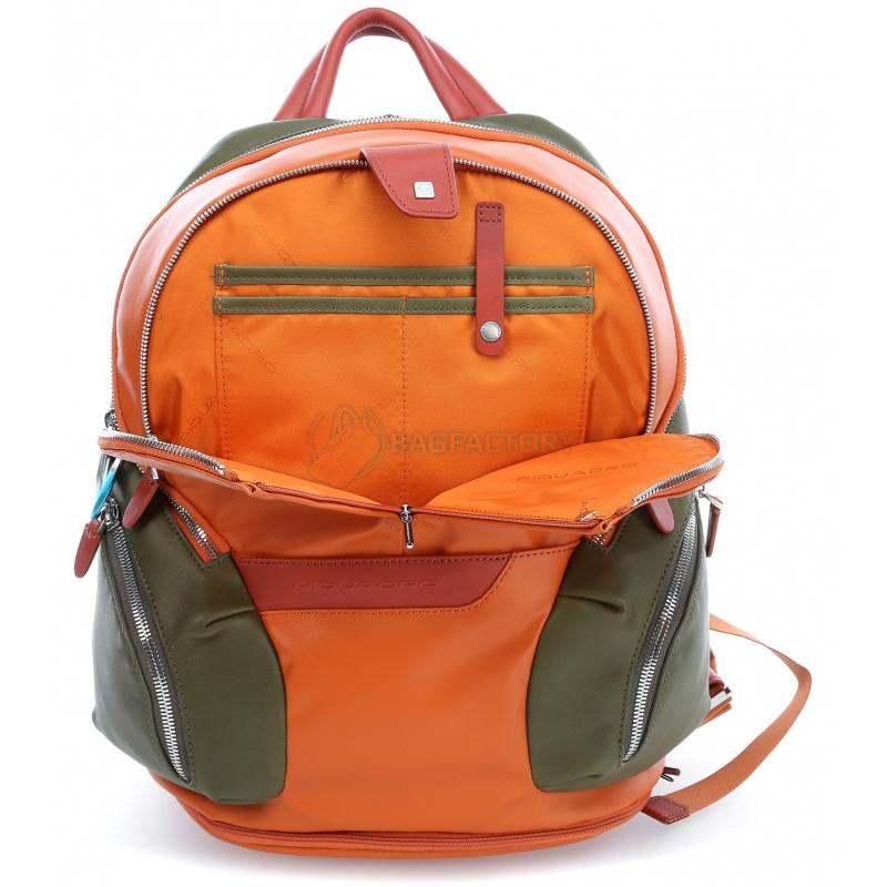 Міський рюкзак Piquadro COLEOS Orange 13л з чохлом від дощу (CA3936OS_AR)