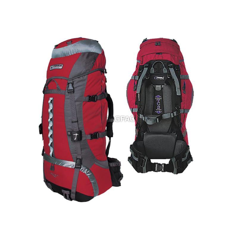 Туристичний рюкзак Terra Incognita Vertex 80л Червоний/Сірий (2000000001616)