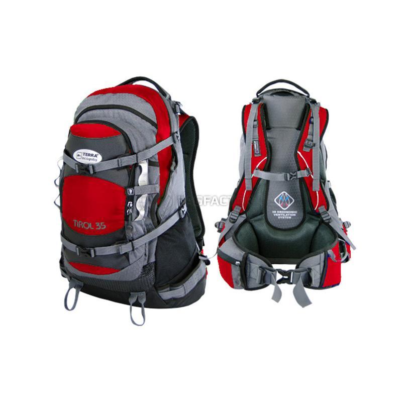 Спортивний рюкзак Terra Incognita Tirol 35л Червоний/Сірий (4823081500759)