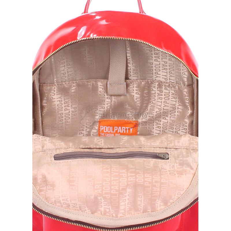 Міський жіночий рюкзак POOLPARTY Xs (xs - bckpck - lague - red)