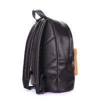 Міський жіночий рюкзак POOLPARTY (backpack - pu - black - orange)
