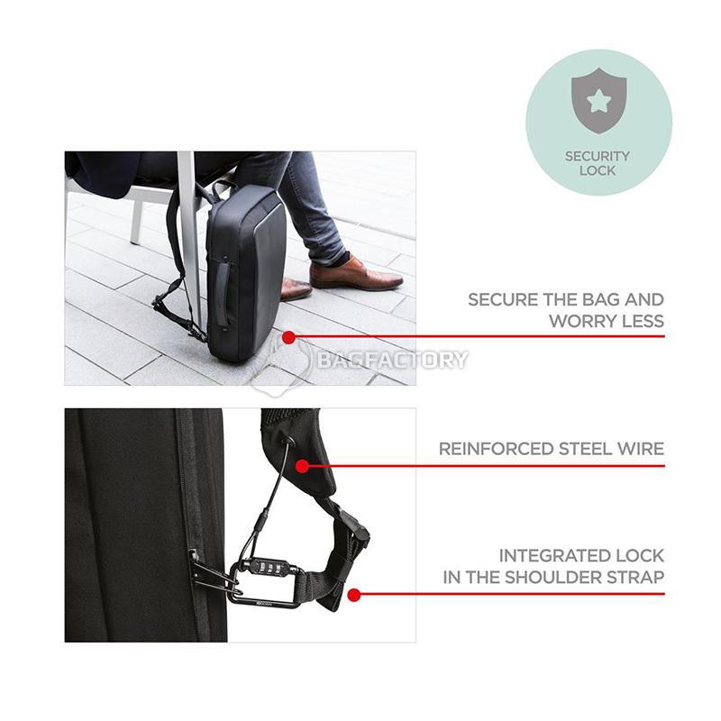 Міський рюкзак XD Design Bobby Bizz Анти-злодій 15,6'' 10 л Black (P705.571)