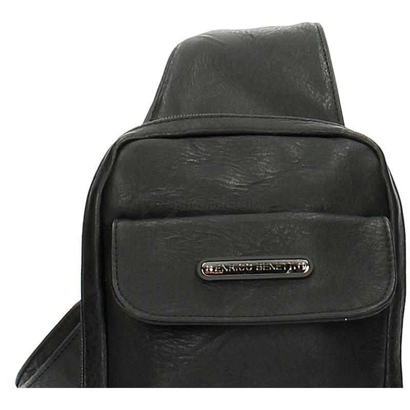 Чоловіча наплічна сумка Enrico Benetti MANERBA Black (Eb54512 001)