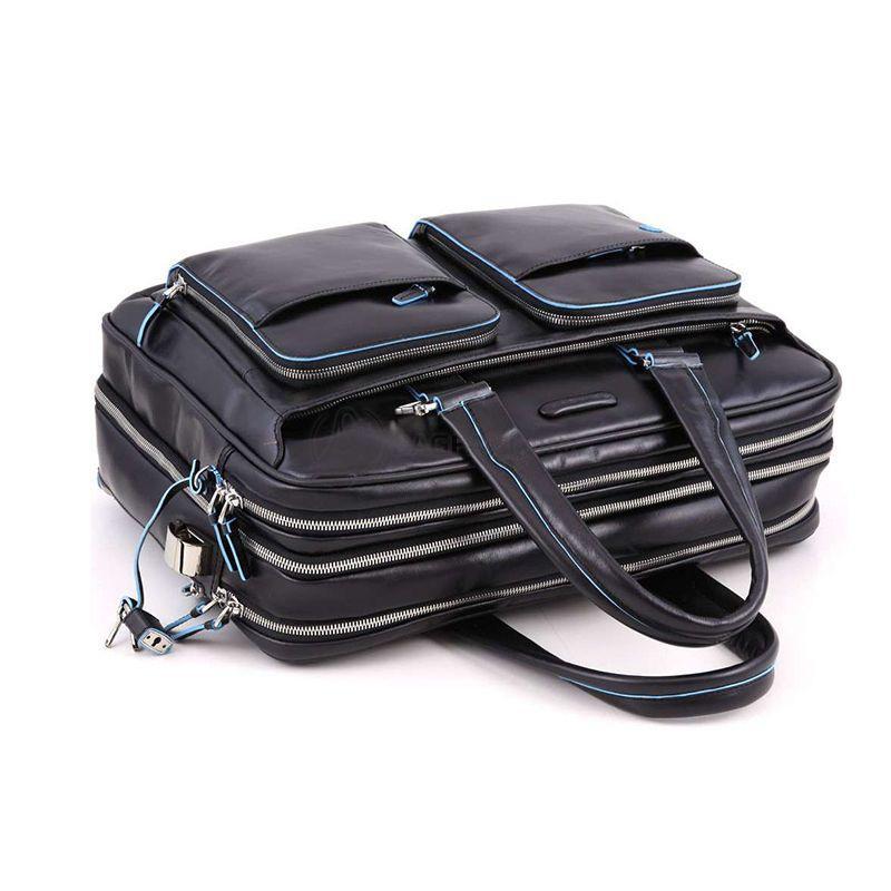 Чоловіча сумка Piquadro BL SQUARE Black з відділ. д/ноутбука 15