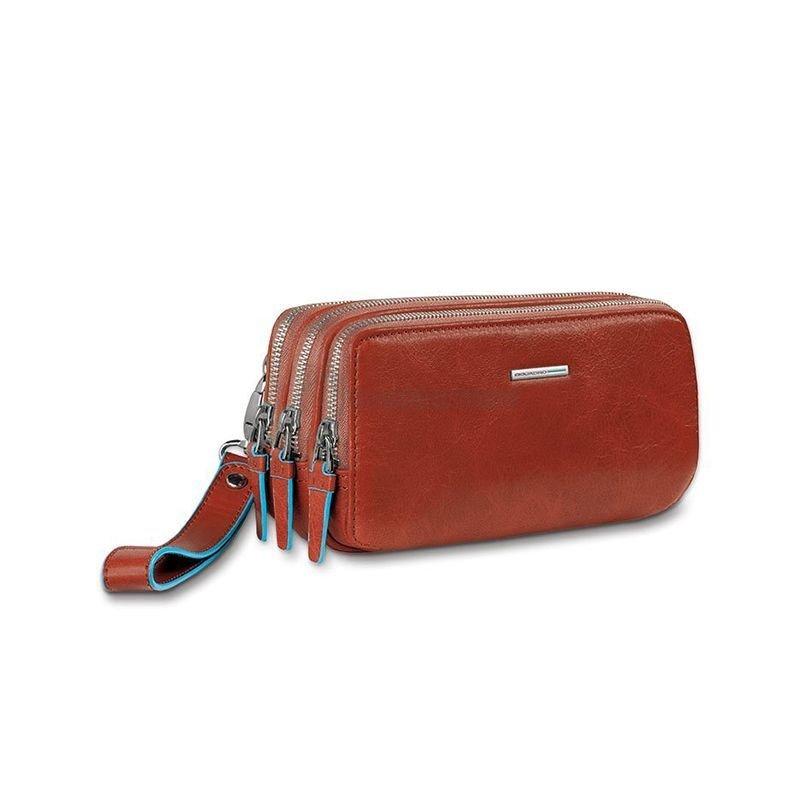 Барсетка Piquadro BL SQUARE Orange на 3 відділ. з блискавкою на ремені (AC2141B2_AR)