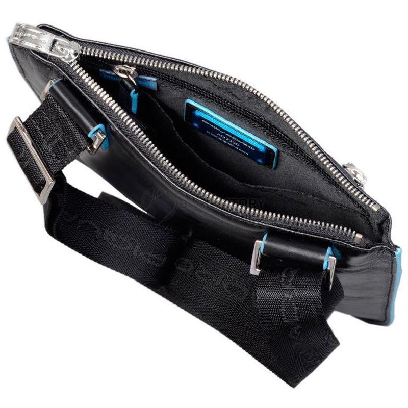 Чоловіча сумка Piquadro BL SQUARE Black з 1 відділ. на ремені (CA1358B2_N)