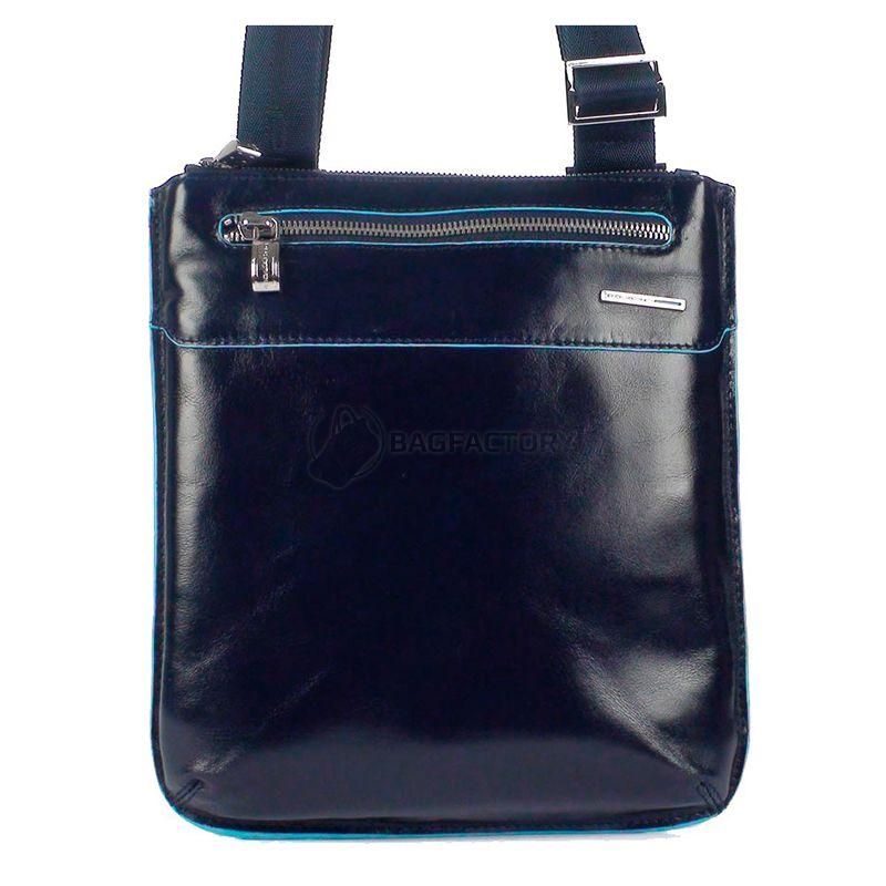 Чоловіча сумка Piquadro BL SQUARE N.Blue з 1 відділ. на ремені (CA1358B2_BLU2)
