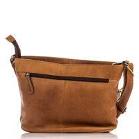 Жіноча шкіряна сумка HILL BURRY Коричневий (3049_brown)