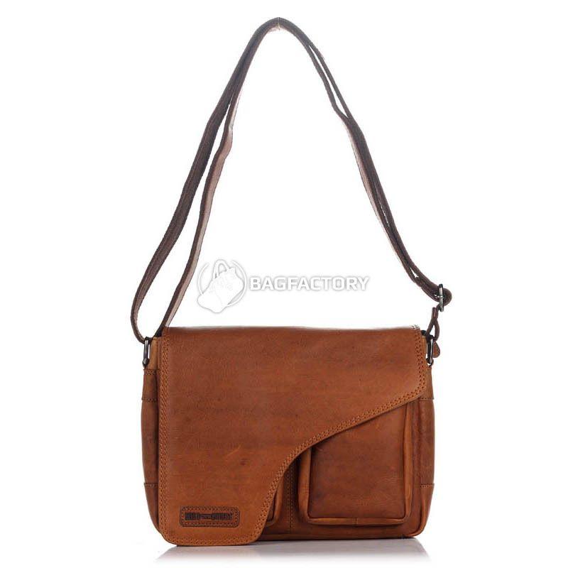 Чоловіча шкіряна сумка HILL BURRY Коричневий (3062_brown)