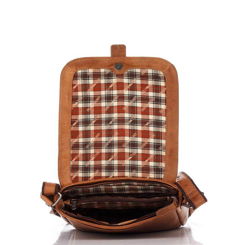 Чоловіча шкіряна сумка HILL BURRY Коричневий (3095h_brown)