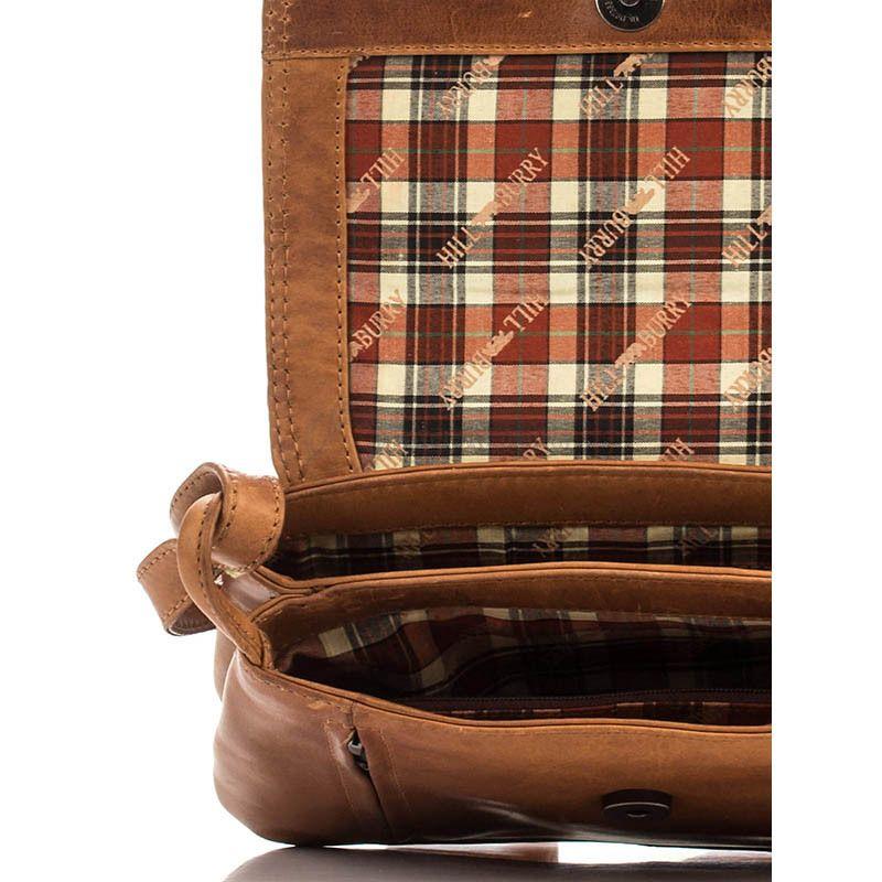 Жіноча шкіряна сумка HILL BURRY Коричневий (3182_brown)