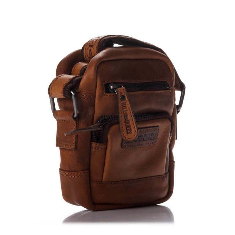 Чоловіча шкіряна сумка HILL BURRY Коричневий (3245_brown)