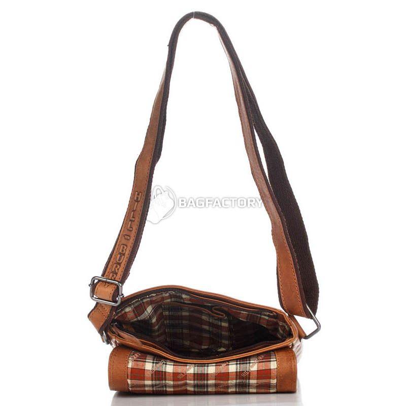 Чоловіча шкіряна сумка HILL BURRY Коричневий (3161_brown)