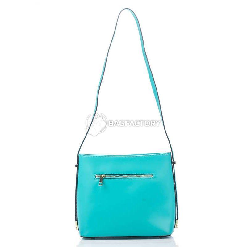 Жіноча шкіряна сумка Amelie Pelletteria Бірюзовий (8619_biruza)