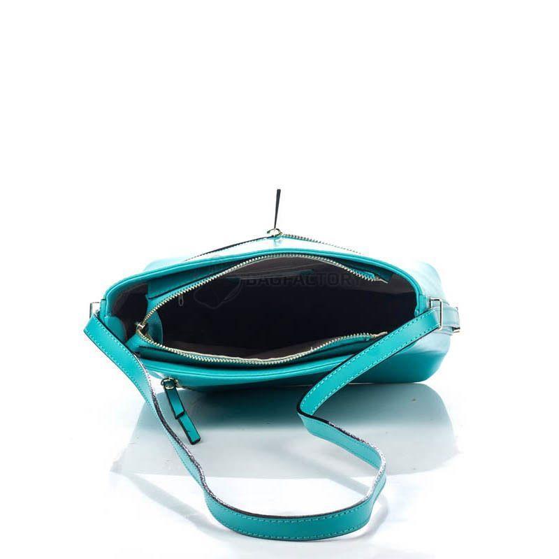 Жіноча шкіряна сумка Amelie Pelletteria Бірюзовий (8619_biruza)