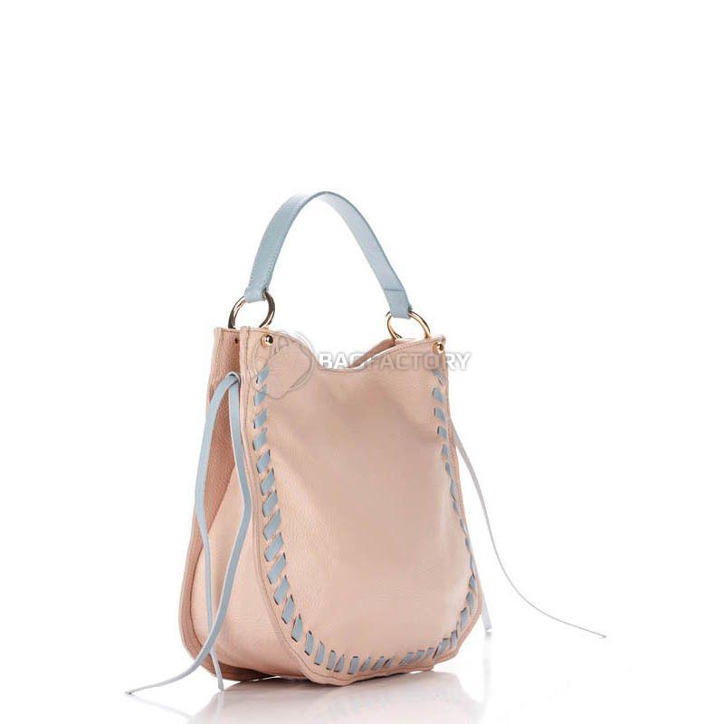 Жіноча шкіряна сумка Amelie Pelletteria Рожевий (8701_roze)