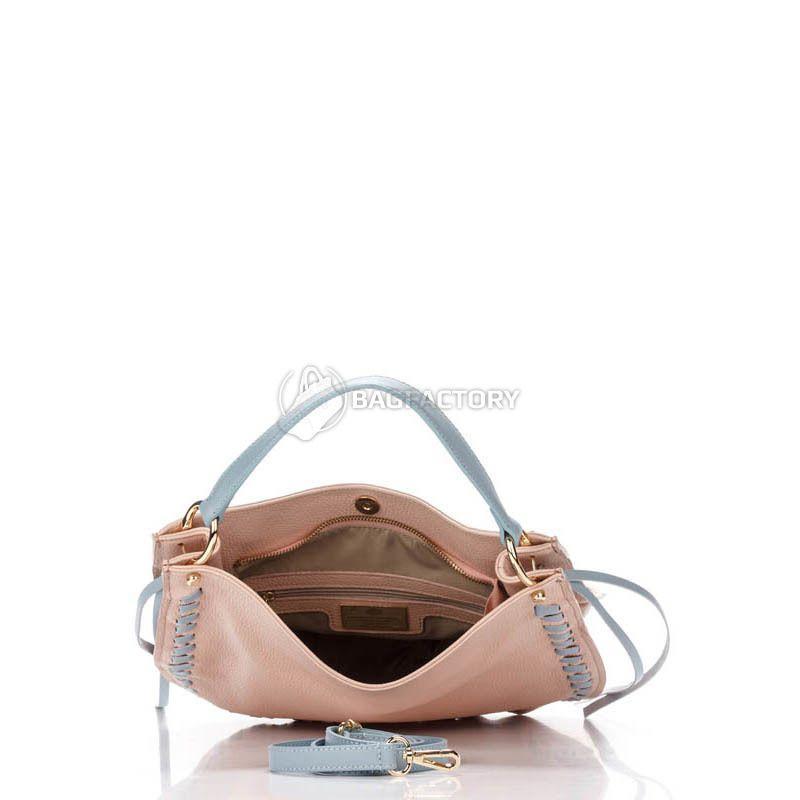 Жіноча шкіряна сумка Amelie Pelletteria Рожевий (8701_roze)